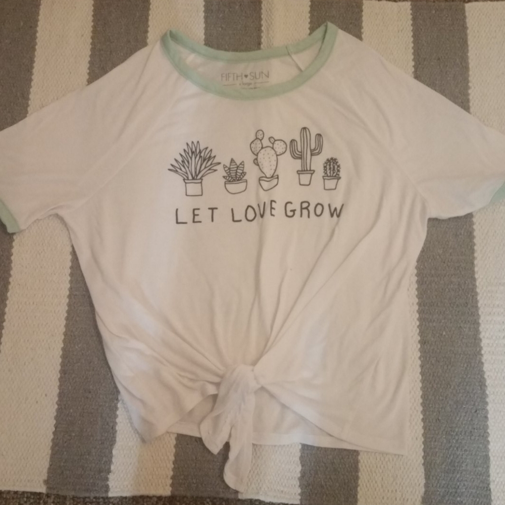 waist tie crop top